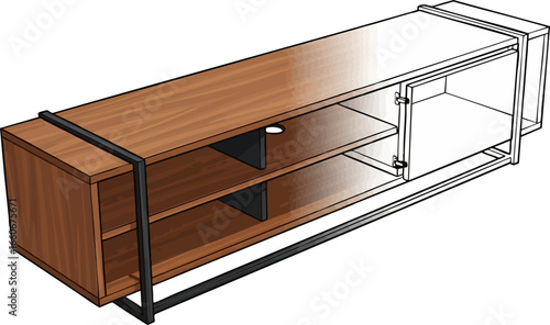 Entertainment Centerpiece A TV Stand Sketch