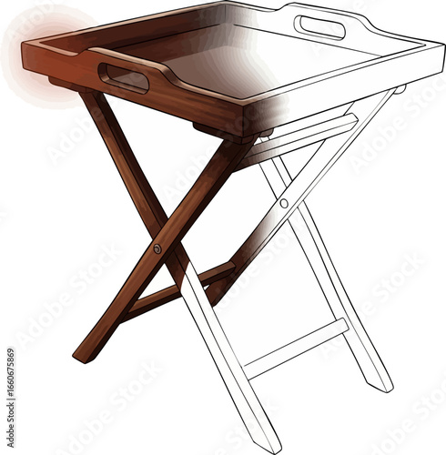 The Art of Service A Butler's Tray Table