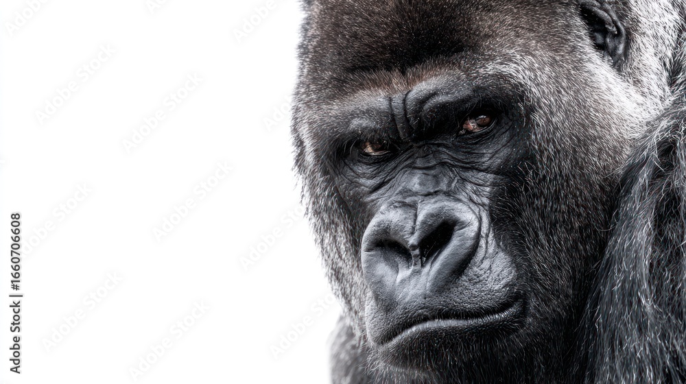 Close-up gorilla portrait Close-up gorilla portrait