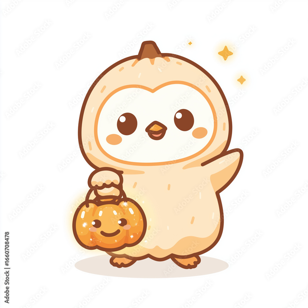 Naklejka premium Cute Halloween animal logos