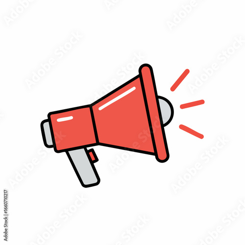 Vector illustration of a megaphone