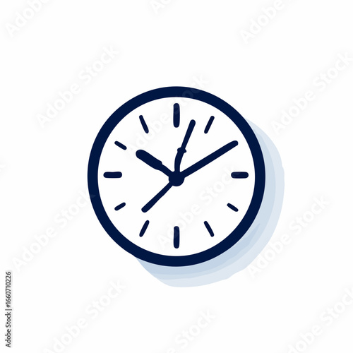 Vector Illustration of a Clock