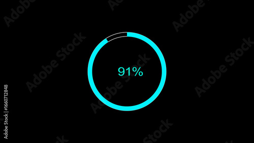 A dynamic circle loading animation, and on a white background, is loading from .	
