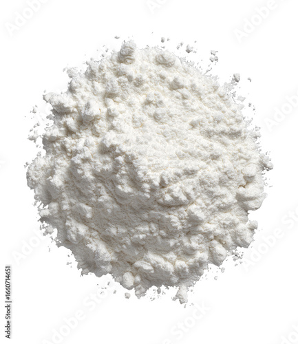A mound of white flour