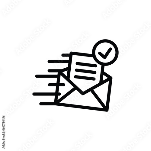 Fast Email Delivery Confirmation Icon