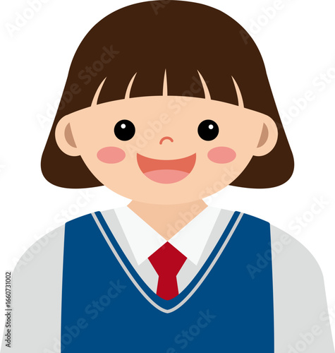 여학생 일러스트