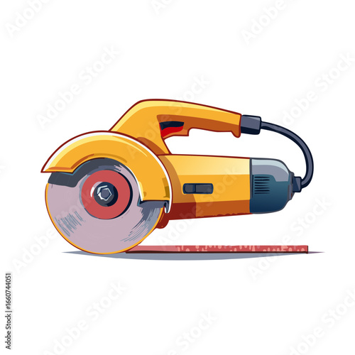 Handheld Circular Saw Tool for Construction Work and Carpentry
