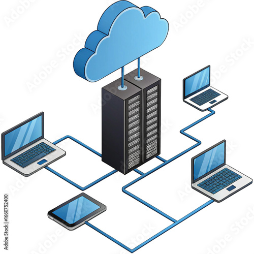 Seamlessly connect devices to the cloud server network for efficient data management and global accessibility