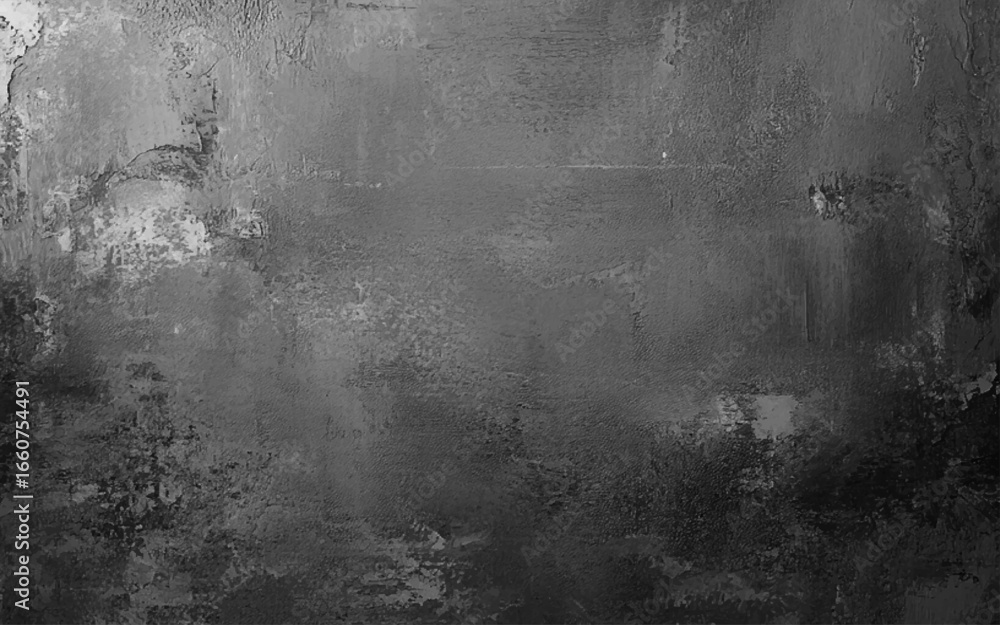 Fototapeta premium Dark cement wall in retro concept. Black concrete background for wallpaper or graphic design. Blank old plaster texture in vintage style. Abstract surface with unusual beautiful patterns.