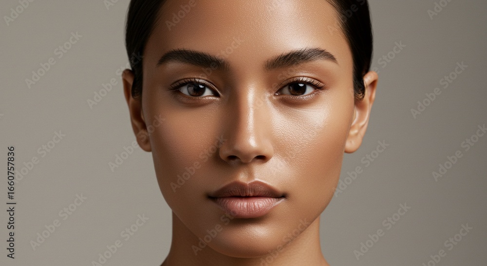 Fototapeta premium Woman portrait neutral expression