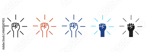 Activism Icon Set Multiple Style Collection