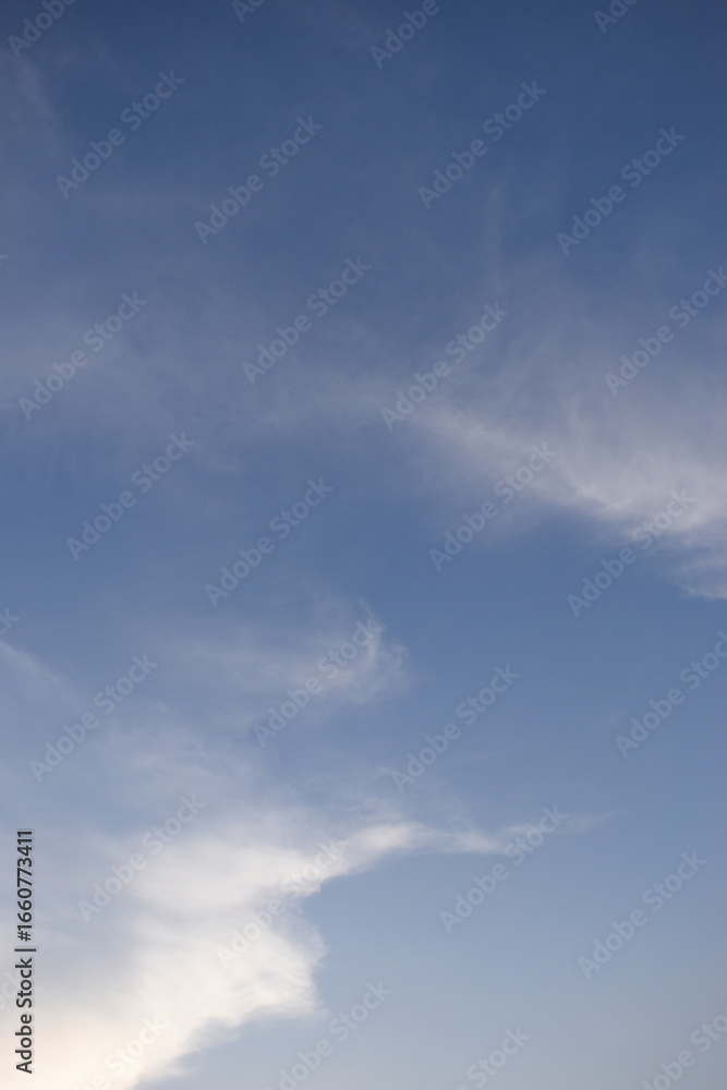 Fototapeta premium beautiful blue sky and white cloud background in springtime