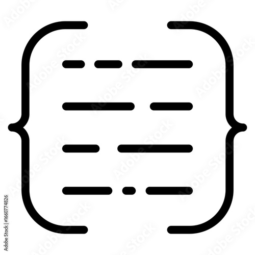 Code access icon in vector illustration