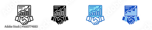 Futures Contract  Icon Set Multiple Style Collection