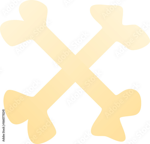 cross bones for halloween design element