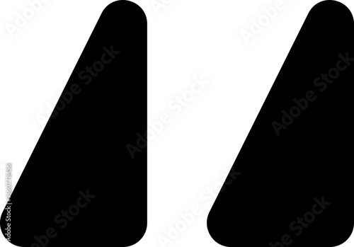 black quotation mark element