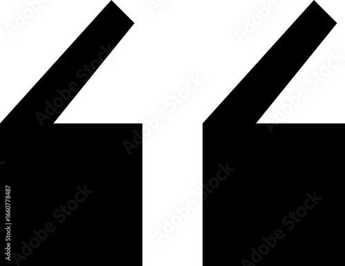 black quotation mark element