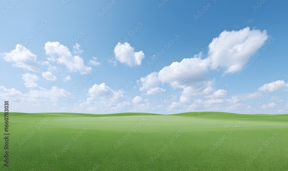 Fototapeta premium _Clear and realistic golf course, generation AI 