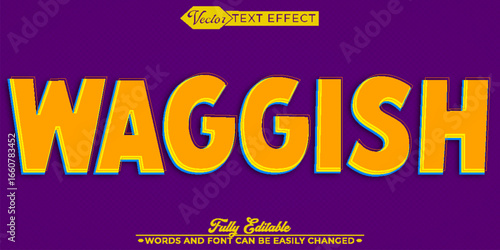  Waggish Playful Humor Vector Fully Editable Smart Object Text Effect