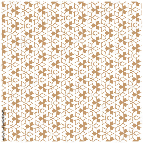 Classic Ornament Illustration Over Structured Geometric Background