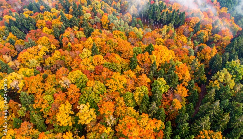 Fototapeta premium Autumn Forest Mosaic