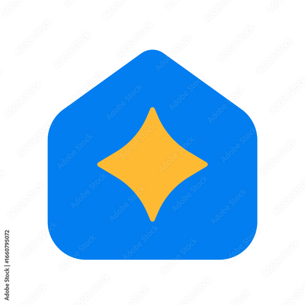 Fototapeta premium smarthome flat icon