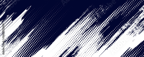 Dots halftone white blue gradient color pattern grunge texture background. Dots pop art comic sports style