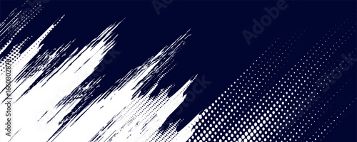 Dots halftone white blue gradient color pattern grunge texture background. Dots pop art comic sports style