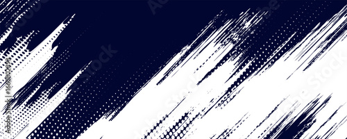 Dots halftone white blue gradient color pattern grunge texture background. Dots pop art comic sports style
