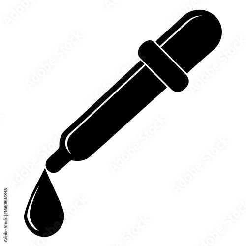  transparent dropper with water droplet