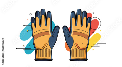 Durable work gloves for various tasks providing excellent hand protection and grip
