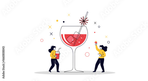 Celebrating special moments with delicious drinks and festive decorations and tiny people enjoying the experience