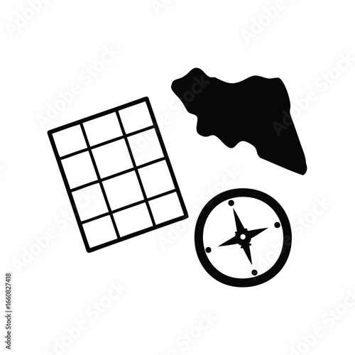 Navigating uncharted territories with a map, grid and a trusted compass