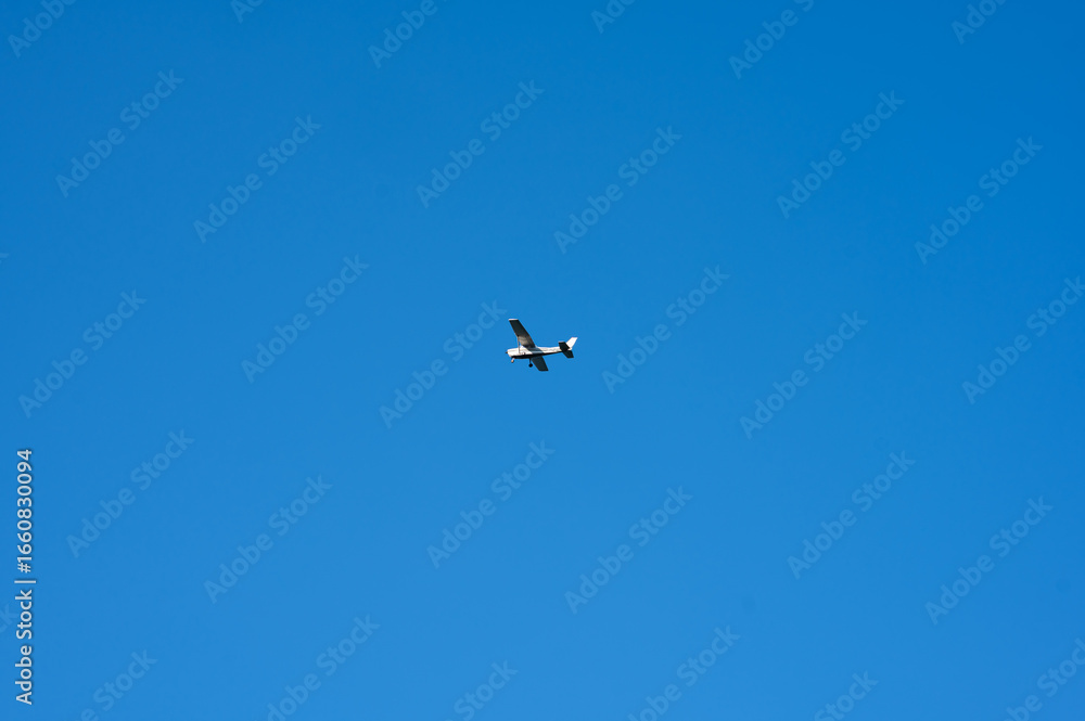 Small plane in flight Small plane in flight