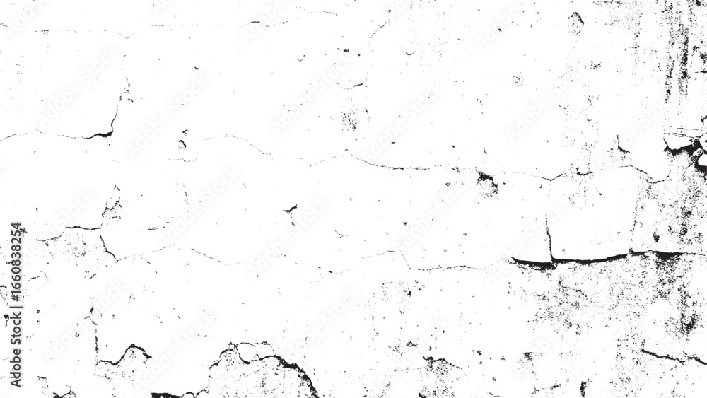 Obraz premium Distressed Black and White Grunge Wall Texture Overlay