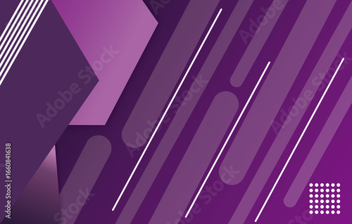 Abstract modern purple geometric background with gradient shapes