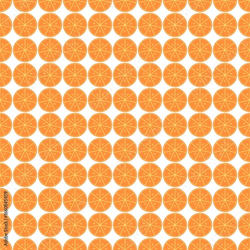 Orange Citrus Fruit Seamless Pattern