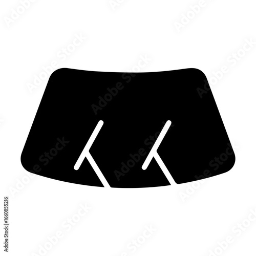 Car windshield icon