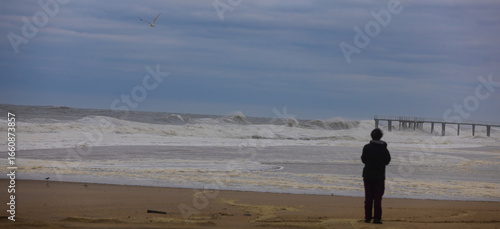 Wallpaper Mural Atlantic Ocean in New Jersey during Hurricane Erin, August 2025 Torontodigital.ca