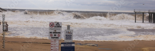 Wallpaper Mural Atlantic Ocean in New Jersey during Hurricane Erin, August 2025 Torontodigital.ca