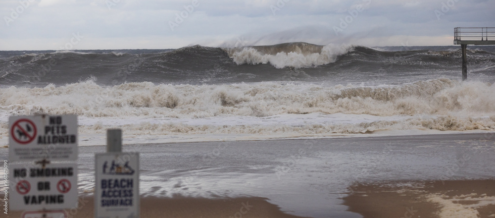 custom made wallpaper toronto digitalAtlantic Ocean in New Jersey during Hurricane Erin, August 2025