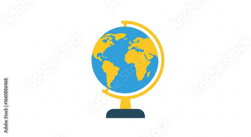 Globe world map geography education earth travel continents countries exploration learning study atlas cartography