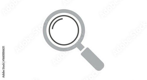 Magnifying glass search icon for zoom in and find symbol vector graphic illustration element design