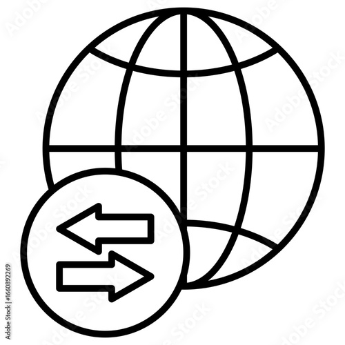Network Traffic Outline Icon