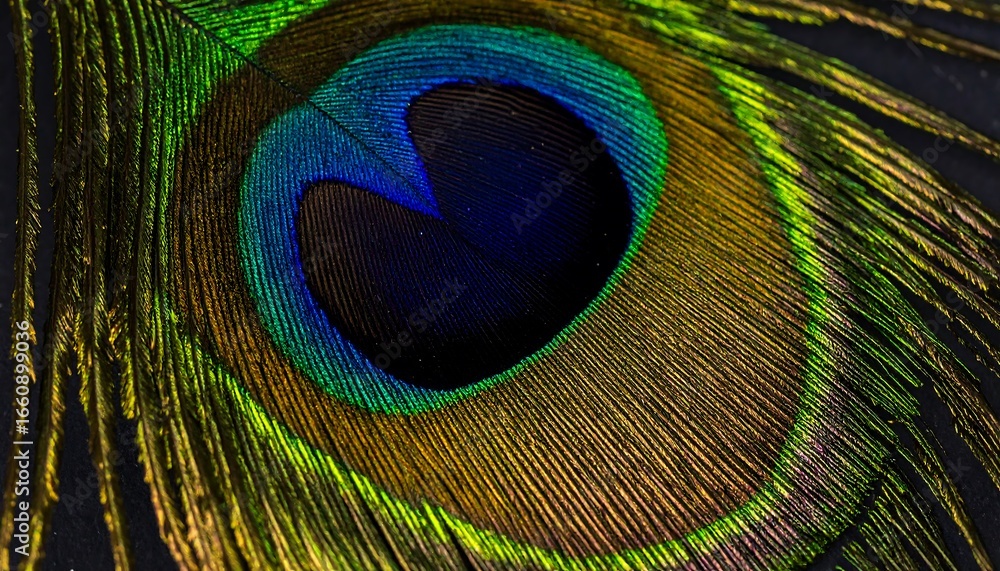 Obraz premium Close-up peacock feather