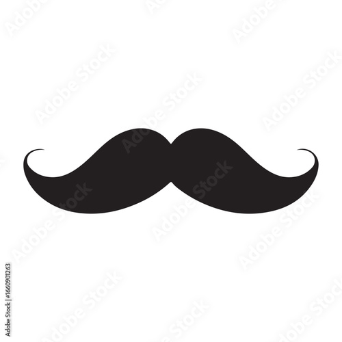 vector illustration of a mustache. illustration eps 10