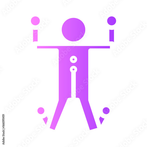 voodoo doll gradient icon