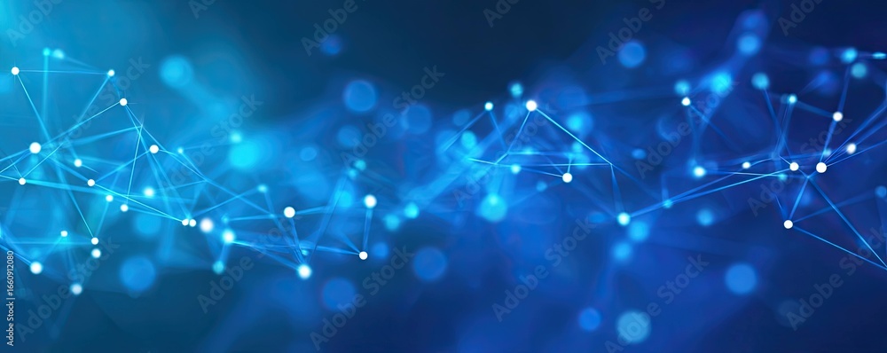 Obraz premium Abstract Digital Network Background Virtual Space Graphic Design Tech Environment Conceptual Viewpoint