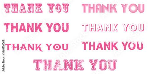 "Thank you "is a way to express gratitude or appreciation. Perfect for cards, invitations, posters, and digital designs. eps 10