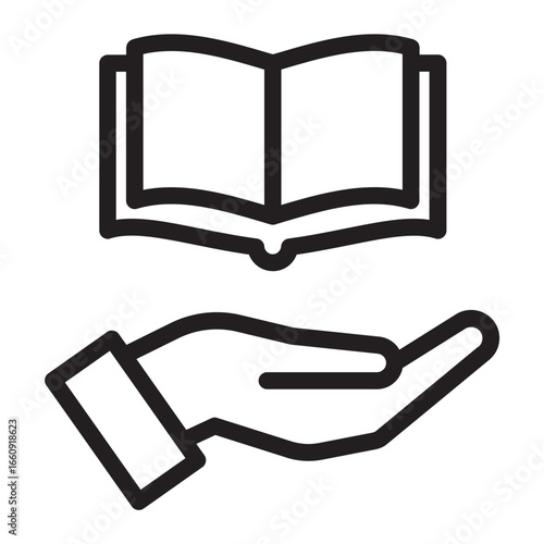 Open Book Knowledge Education Icon
